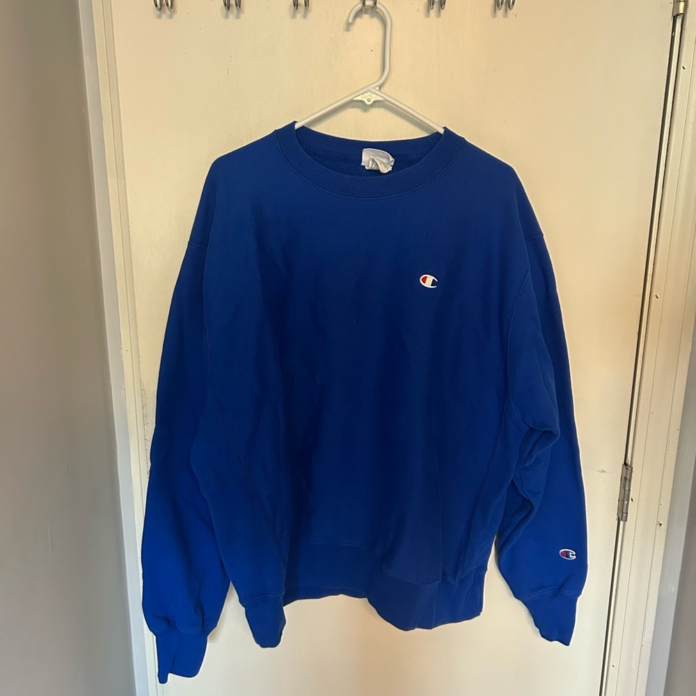 Champion Men's Reverse Weave Crewneck XL in Bold Blue